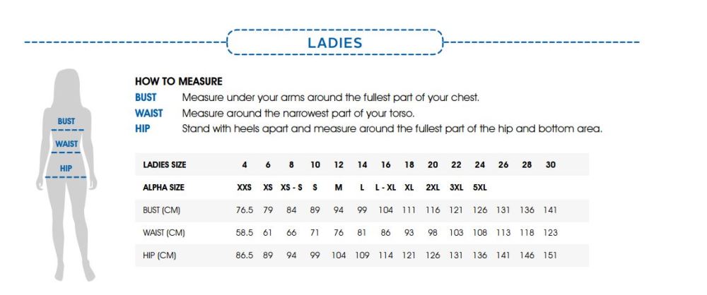 Ladies Renegade Polo in Navy/White/Silver, Size 16, featuring breathable fabric, reflective trims, and a stylish design.