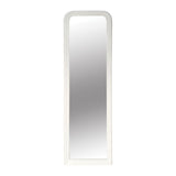 Elegant cream cheval mirror measuring 1.7m x 0.5m, perfect for brightening and enhancing any living space.