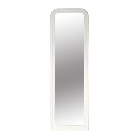 Elegant cream cheval mirror measuring 1.7m x 0.5m, perfect for brightening and enhancing any living space.