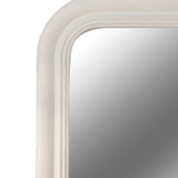 Elegant cream cheval mirror measuring 1.7m x 0.5m, perfect for enhancing decor in bedrooms or entryways.