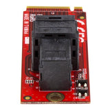 U.2 to M.2 PCIe adapter card for fast NVMe SSD integration with desktop PCs and servers, enhancing storage performance.