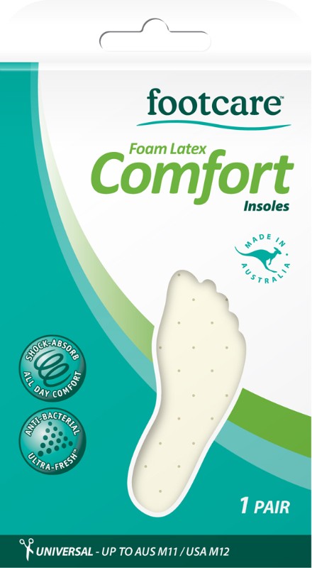 Footcare Foam Latex Comfort Insoles