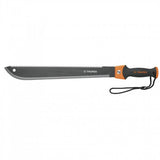 Truper Double Edge Blade+Saw (45cm) featuring a carbon steel blade and ergonomic non-slip handle for versatile outdoor cutting tasks.