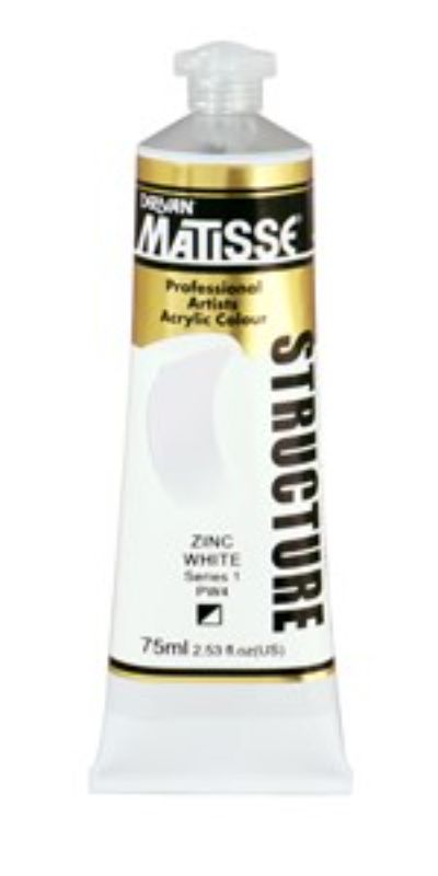 Matisse Structure Artist AcrylicMATISSE STR 75ML ZINC WHITE S1