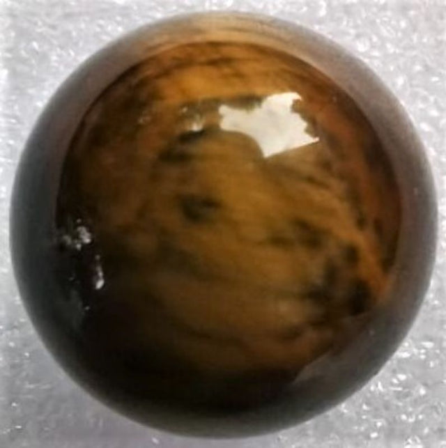 Set of 5 Tiger Eye spheres, 2CM each, with golden-brown hues, ideal for decor, meditation, and enhancing positive energy.