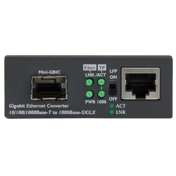 Gigabit Ethernet Fiber Media Converter with Open SFP Slot for seamless network extension and flexible connectivity options.