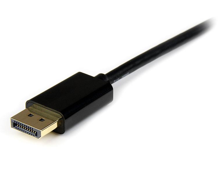 4m Mini DisplayPort to DisplayPort adapter cable for connecting laptops to HDMI monitors, ensuring HD video and audio transmission.