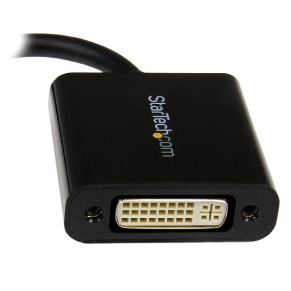 Mini DisplayPort to DVI adapter for seamless connection to DVI monitors, supporting 1920x1200 resolution, HDCP compliant.