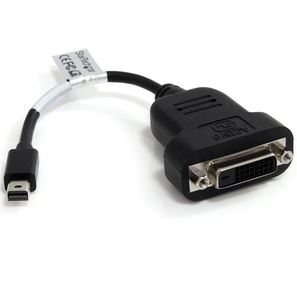 Mini DisplayPort to DVI Active Adapter for connecting MacBook and Surface devices to DVI displays, supporting up to 1920x1200 resolution.