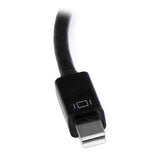 Mini DisplayPort to HDMI adapter for 4K video at 30Hz, supporting multiple devices with plug-and-play functionality.