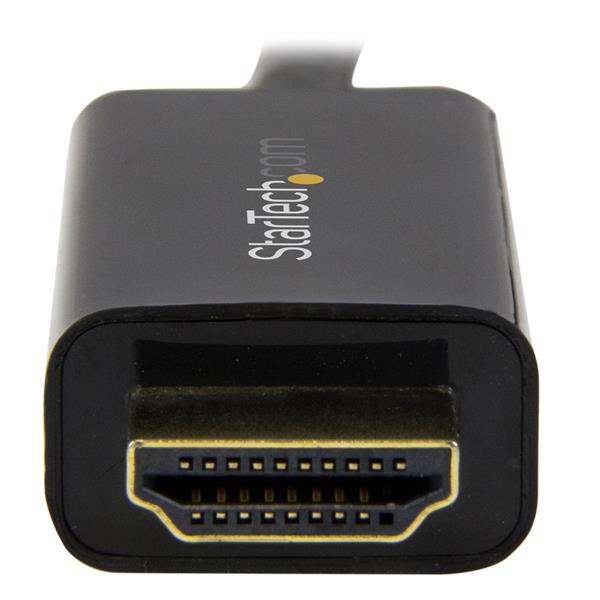 6 ft Mini DisplayPort to HDMI cable supporting 4K resolution for seamless connections to HDMI displays and projectors.