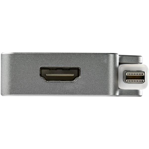 Aluminum Travel A/V Adapter: 3-in-1 Mini DisplayPort to VGA, DVI or HDMI - 4K
