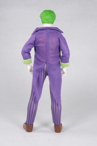 Limited edition MEGO Joker 50th Anniversary figurine, 8-inch tall, with 26 points of articulation in vintage 1970s style.