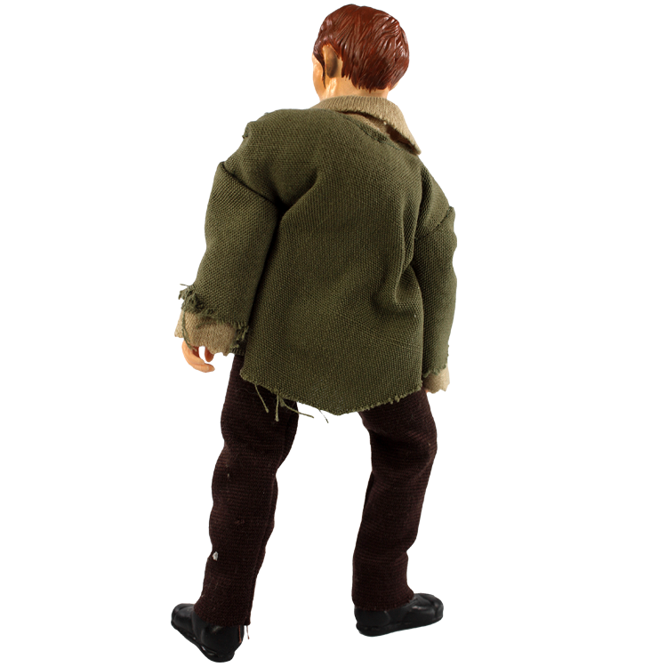 8" MEGO Hunchback of Notre Dame figurine with 14 points of articulation in collector-friendly box, perfect for vintage fans.