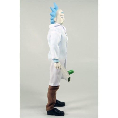 8-inch Rick Sanchez collectible figurine from Rick and Morty, featuring detailed clothing and sculpting for fans and collectors.