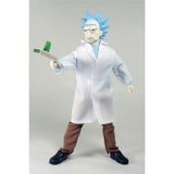 8-inch MEGO Rick Sanchez collectible figurine, featuring detailed clothing and sculpting from the animated series Rick and Morty.