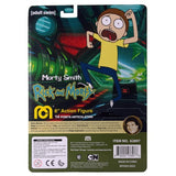 Collectible MEGO 8" Morty Smith figurine with 26 articulation points, detailed clothing from Rick and Morty series.