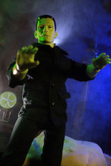 14" Mego Frankenstein collectible figurine, featuring screen-accurate details and 14 points of articulation in a vintage-style box.