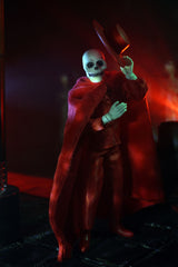 8-inch MEGO Phantom - Red Death figurine with 14 points of articulation, detailed costume, and classic packaging for collectors.