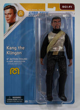 8" MEGO collectible figurine of Kang the Klingon from Star Trek, features 14 points of articulation and retro styling.