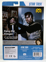 8-inch MEGO TOS Star Trek figurine of Kang the Klingon, featuring 14 points of articulation and retro styling for collectors.