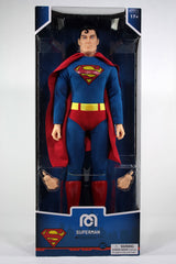 14" Mego Superman figurine with comic book accurate detail and 14 points of articulation, perfect for collectors and fans.