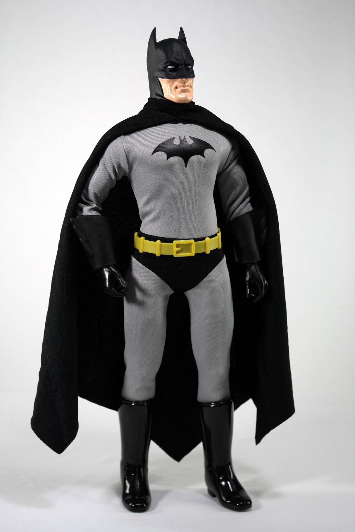 14" MEGO Batman collectible figurine with classic costume, 14 articulation points, and retro-style collector box.