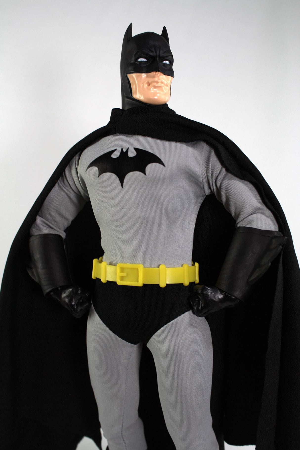 14" MEGO Batman collectible figurine showcasing comic book accurate costume and 14 points of articulation for dynamic poses.