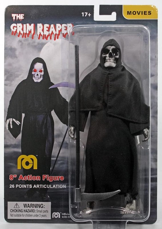 8-inch MEGO Grim Reaper collectible figurine, meticulously crafted and ideal for serious collectors and enthusiasts.