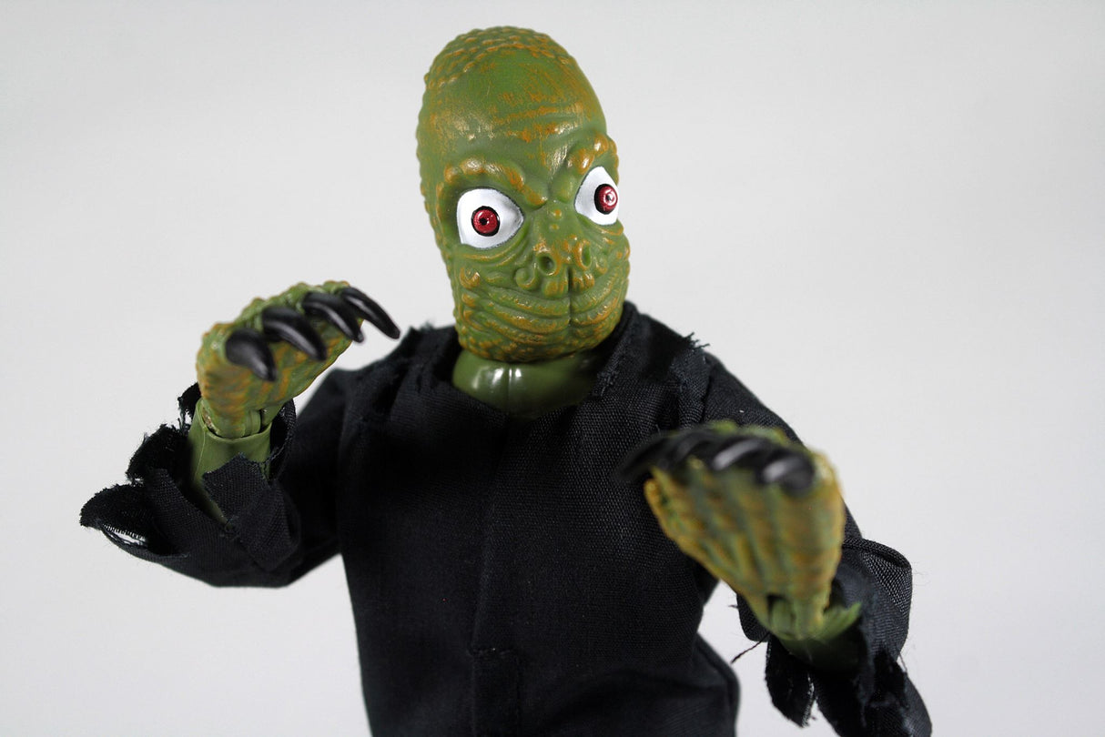 8" MEGO Mole People figurine with 14 points of articulation, detailed costumes, and classic horror movie nostalgia.