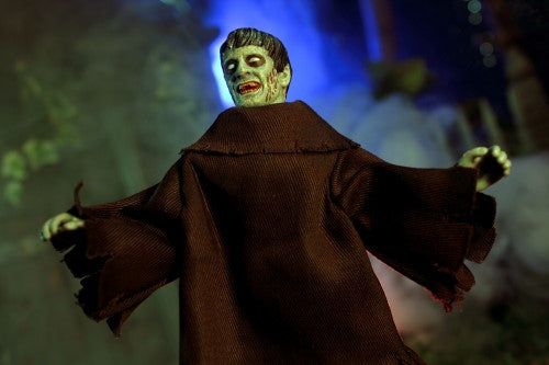 8" MEGO Plague of Zombies figurine featuring 14 articulated points, detailed sculpting, and screen-accurate attire from the classic horror film.