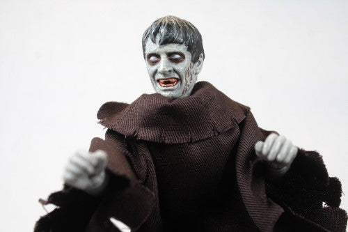 8" MEGO Plague of Zombies figurine, detailed undead design, 14 points of articulation, perfect for horror collectors and displays.