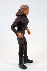 8" Mego Universals Hunchback figure showcasing 14 points of articulation and classic clothing in collector-friendly packaging.