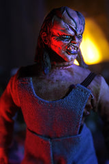 MEGO 8" Hatchet collectible figurine of Victor Crowley with 26 points of articulation, ideal for horror enthusiasts.