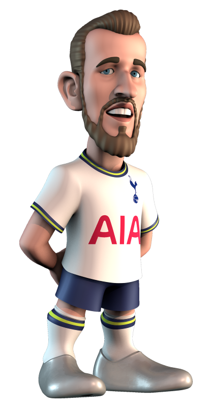 Detailed MINIX collectible figurine of Harry Kane, showcasing his iconic pose and expression for fans and collectors.