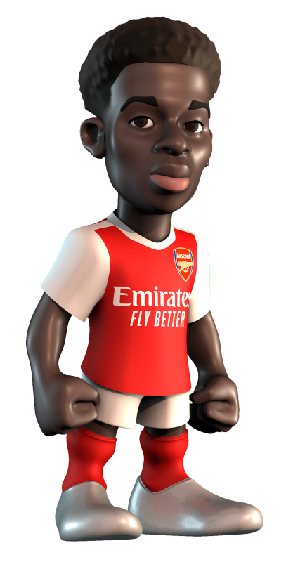 MINIX SAKA AFC Collectible Figurine showcasing intricate details, perfect for Arsenal FC fans and collectors.