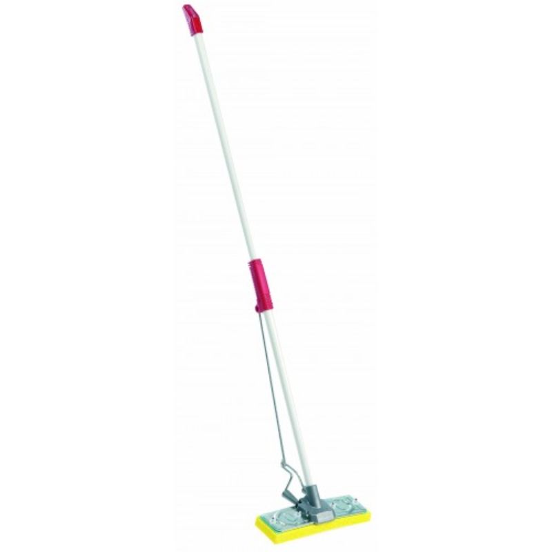 Heavy-duty Mop-A-Matic Raven 2010 with extra-wide head and durable steel framework for efficient cleaning.