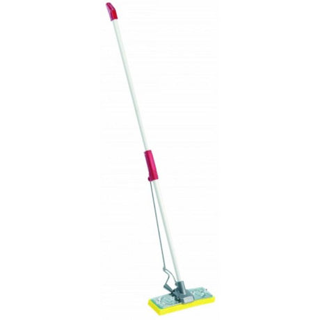 Heavy-duty Mop-A-Matic Raven 2010 with extra-wide head and durable steel framework for efficient cleaning.