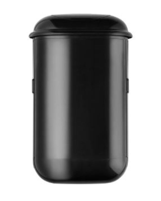 Sleek black touchless dispenser for washrooms, featuring smart motion activation and quick installation, promoting hygiene and safety.