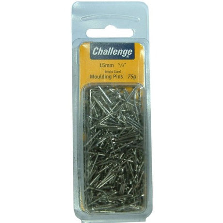 Moulding Pins Bayonet Blister Pack features 15mm steel pins for precise, damage-free crafting and woodworking projects.