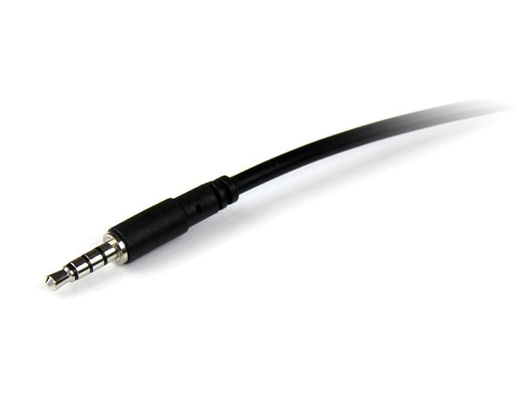 2m 3.5mm TRRS headset extension cable for seamless audio connectivity with headphones and hands-free devices.