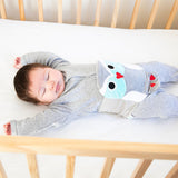 Warm Ease Heated Baby Belt in Moose Owl design, providing soothing warmth and gentle pressure for tummy relief in infants.