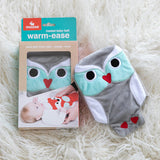 Warm Ease Heated Baby Belt featuring a Moose Owl design, providing soothing warmth and gentle pressure for tummy relief.