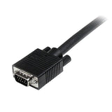 2m coax VGA video cable (HD15 to HD15) for high-resolution displays, minimizes ghosting, and enhances image clarity.