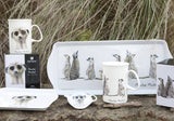 Meerkat Mischief Family Sandwich Tray featuring playful meerkat illustrations, perfect for serving snacks at gatherings.