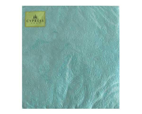 Watercolour teal napkins in a pack of 20, designed to enhance dining aesthetics with elegance and convenience.