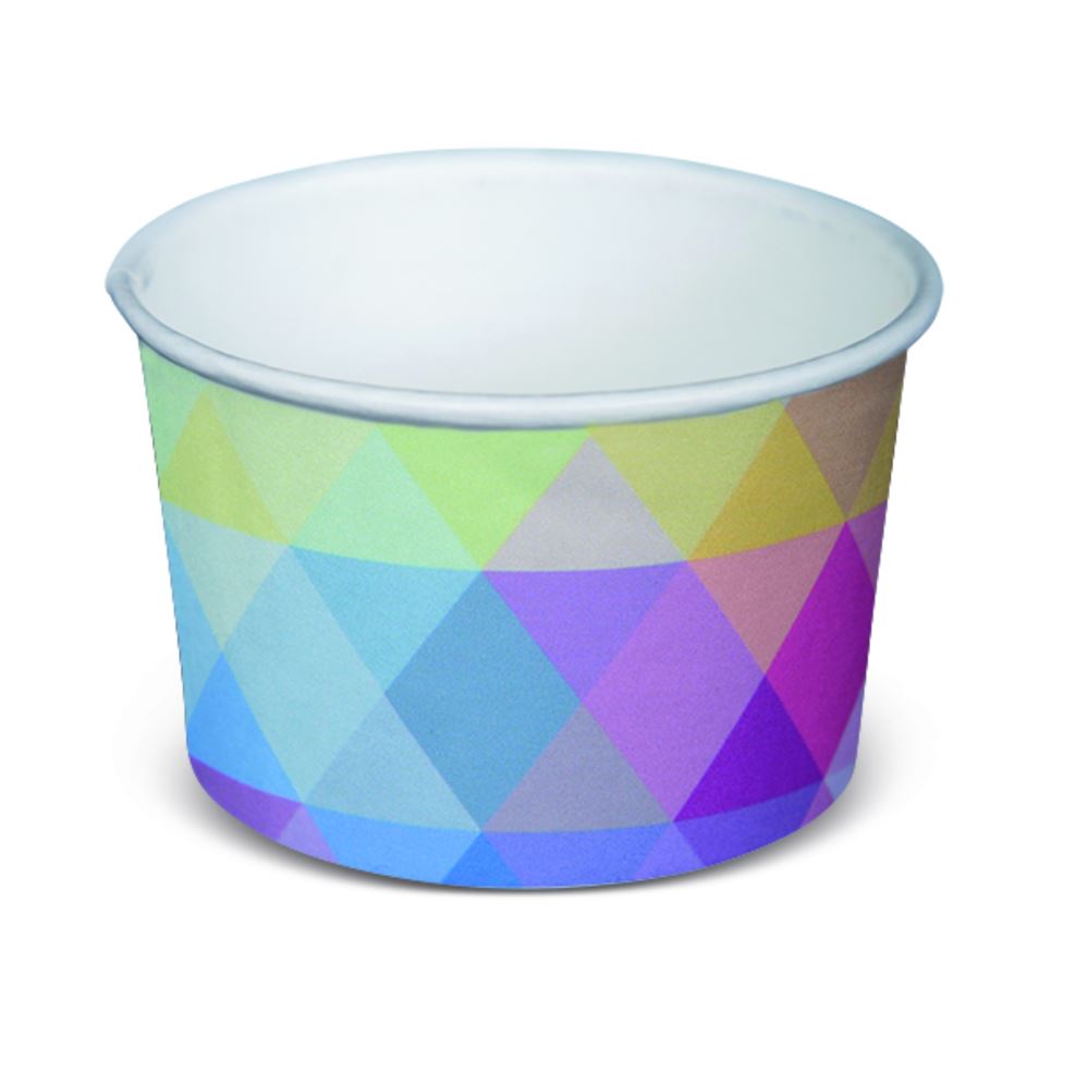 Ice Cream Bowl - 89ML Glacier design, microwave and freezer safe, perfect for serving ice cream, yogurt, and desserts. 50 units.