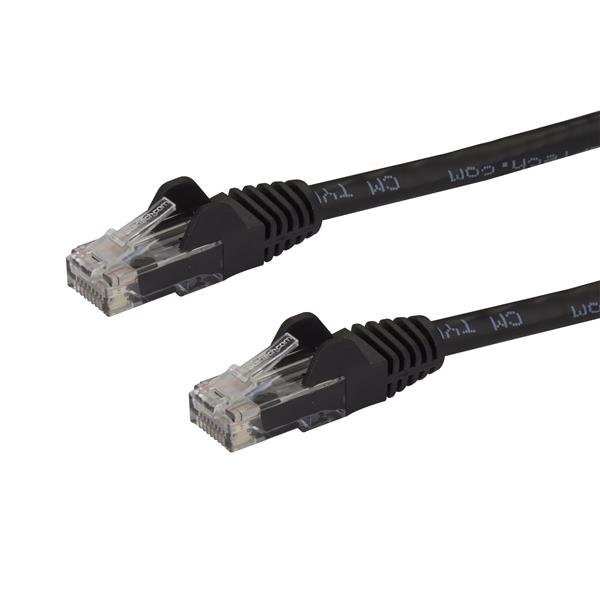 Cat6 Patch Cable with Snagless RJ45 Connectors - 3m, Black