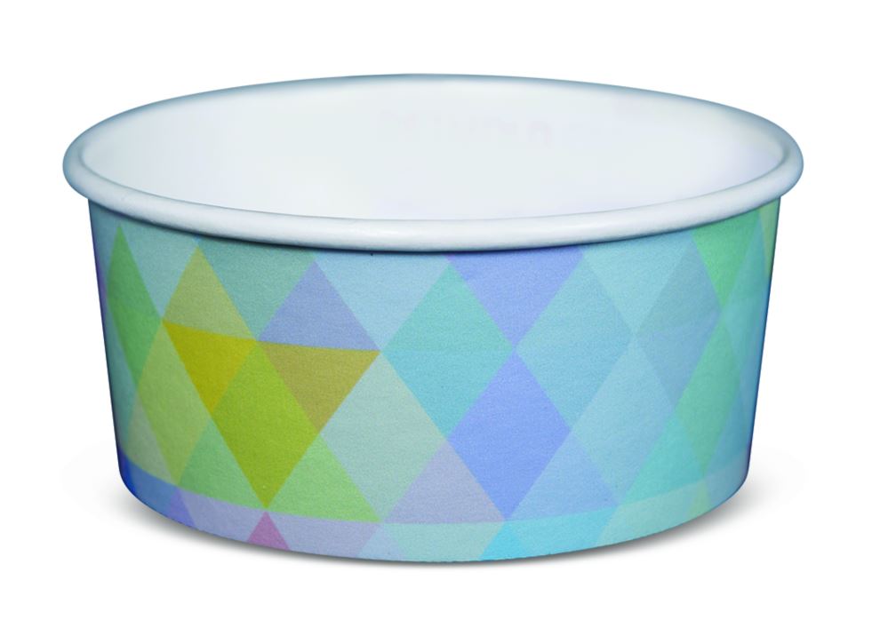 Glacier Ice Cream Bowl set of 50, 355ML capacity, perfect for serving ice cream, yogurt, and desserts; microwave and freezer safe.