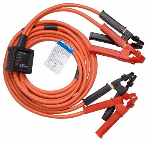 Premium 750A jumper cables by PROJECTA, 4.5m long, heat-resistant, and flexible for commercial vehicle jump-starting.